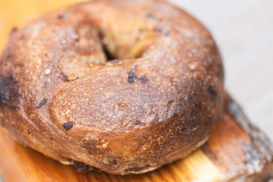 Wood fired Bagels with Cinnamon Raisin